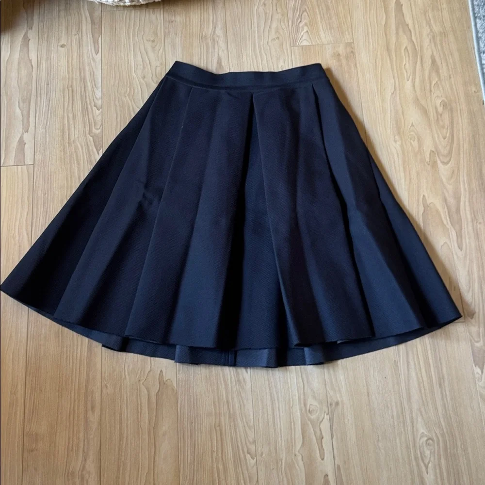 COS Black A-Line Pleated Skirt